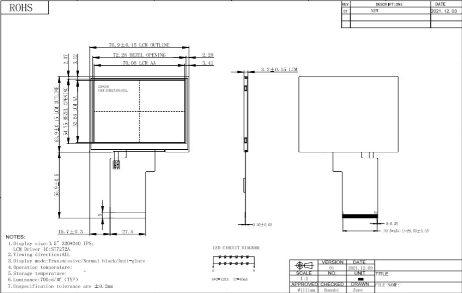 3.5寸tft lcd国内组装液晶屏 350nits - JX035IB30033-A88 3.5寸tft lcd国内组装液晶屏 350nits - JX035IB30033-A88
