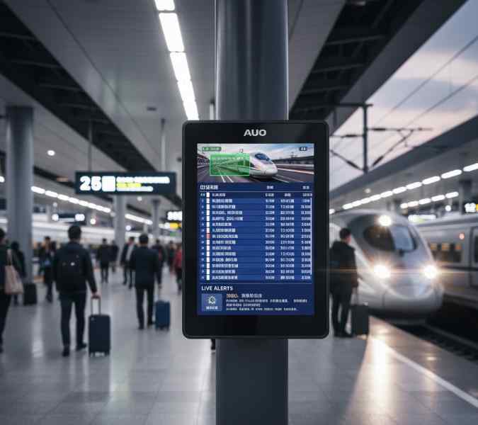 AUO友达32寸液晶屏P320HVN07.2在轨道交通高清路牌场景中的应用解决方案 AUO友达32寸液晶屏P320HVN07.2在轨道交通高清路牌场景中的应用解决方案
