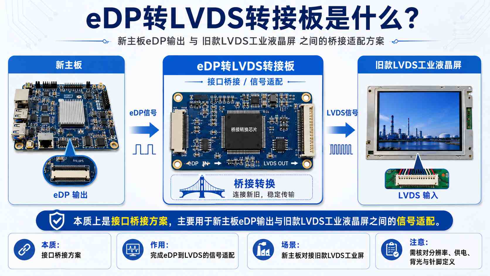 LCD工控液晶屏eDP接口有什么优缺点？工业显示屏选型解析